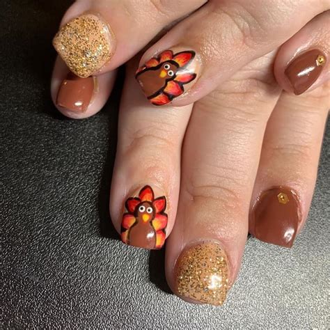 thanksgiving acrylic nails|thanksgiving nails easy.